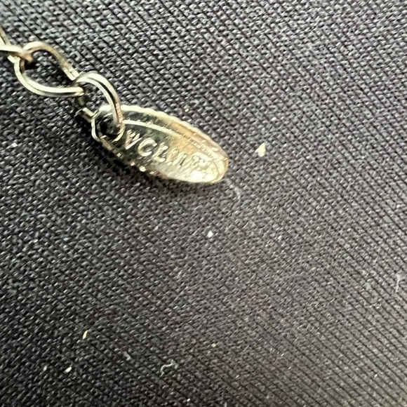 VCLM black bead and rhinestones necklace with matching earrings - Picture 4 of 11